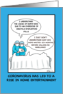 Coronavirus Lockdown Home Exercise and Entertainment card