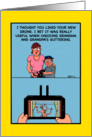 A Young Boy Sees More Than He Wanted With His Drone Birthday. card
