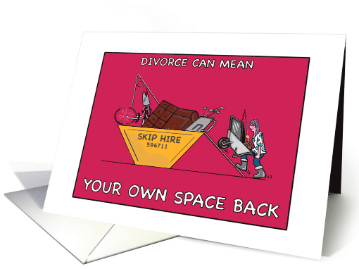 Divorced Lady clears away Ex Husbands belongings for a New Start card