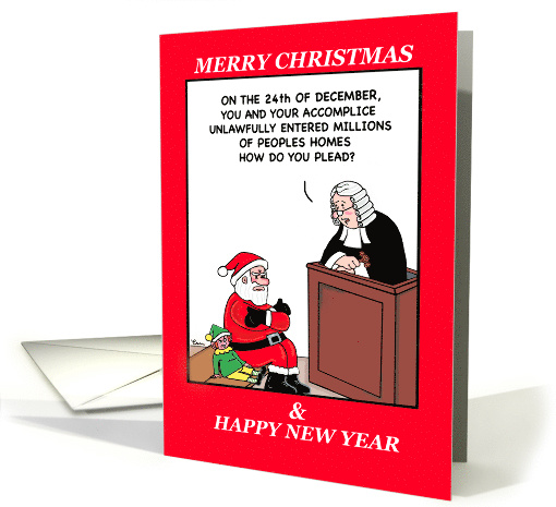 Santa in Trouble at Christmas card (1504238)