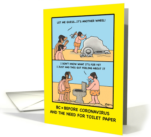 The Creation of Toilet Humour Coronavirus card (1606082)