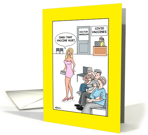 A Bum Deal With the Vaccine Shot Covid 19 Humor card (1669760)