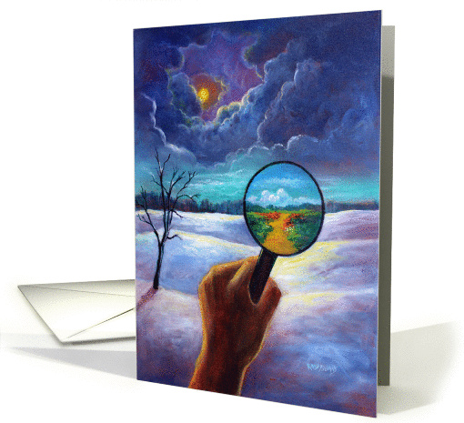 What We Choose To See Inspirational Original Art card (1435774)