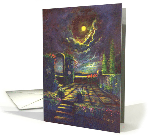 Sun, Moon and Stars, The Spirit of Inspiration, Religious card
