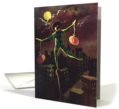 Halloween Jester Under the Moonlight card (1475978)