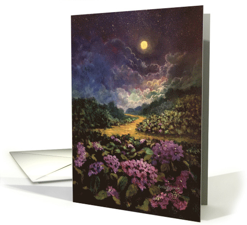 Missing You Underneath The Moonlight Night Sky card (1593736)