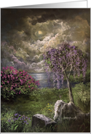 Spiritual Hope And Encouragement Inspirational Landscape Painting card