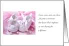 Deepest Sympathy for Loss of a premature baby girl, baby shoes card