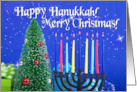 Happy Hanukkah Merry Christmas multi-faith card