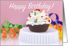 Cake Ball Cupcake Happy Birthday card