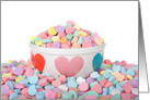 Candy Hearts Happy Valentine’s Day card