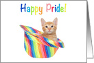 Tabby kitty Happy Pride card