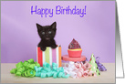 Kitten Party Happy Birthday card