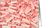 Traditional Peppermint Candy Merry Christmas card