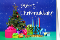 Merry Chrismukkah, combined Christmas and Hannukkah celebration card