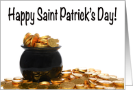 Pot of Gold Happy Saint Patrick’s Day card