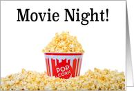 Movie Night Invitation card