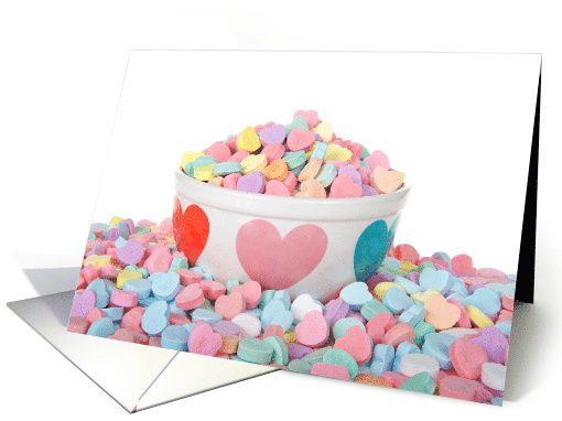 Candy Hearts Happy Valentine's Day card (1556508)
