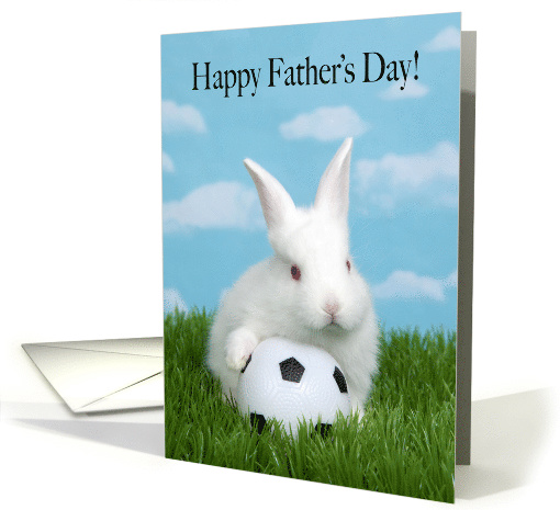 Soccer Bunny Happy Father's Day card (1565562)