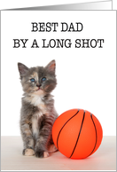 Basketball kitten Happy Father’s Day card