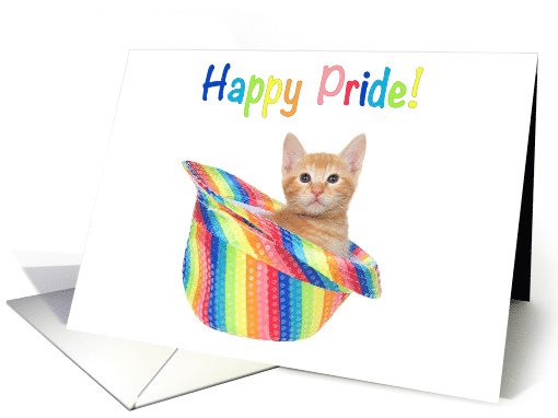 Tabby kitty Happy Pride card (1582174)