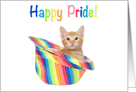 Tabby kitty Happy Pride card