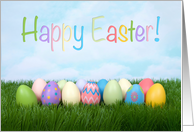 Easter Eggs Happy Easter Blessings card