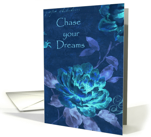 Chase Your Dreams - Blue Rose card (1438748)