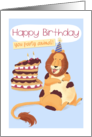 Happy Birthday you party animal! card
