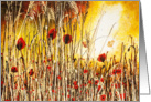 Poppies in a Cornfield Blank Card