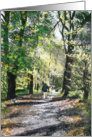 Woodland Scene oil painting card