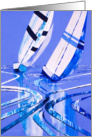 Contemporary Painting of Yachts card