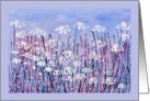 Contemporary, Acrylic painting of Daisies card