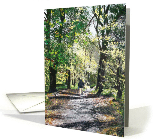Woodland Scene oil painting card (1441770)
