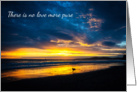 Sympathy - Dog at the Beach with Beautiful Sunset - Card