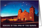 Christmas, Santa Barbara Mission, Ringing in the Joys of the Season card