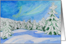 Wintry Night card