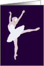 Ballerina Arabesque card