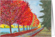 Autumn Trees card