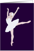 Ballerina Arabesque card