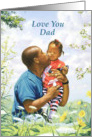 Father and Daughter in the Garden - Father’s Day card