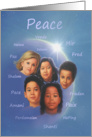 Peace on mother Earth card