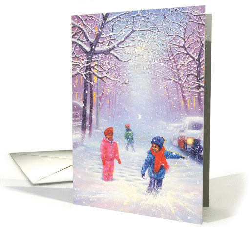 Holiday in the snow card (1448098)