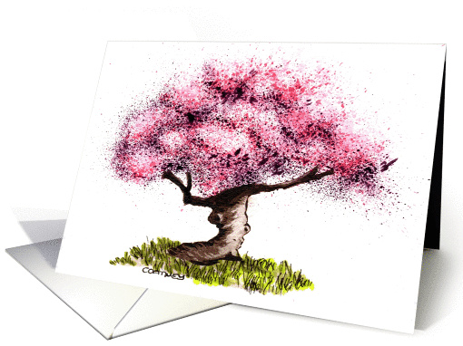 Cherry Blossom Tree Greeting card (1448542)