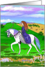 Riding A Unicorn! card