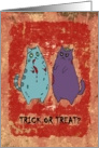 Halloween Zombie Kitties Card