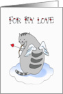 Valentine’s Day - For My Love Cute Kitty card