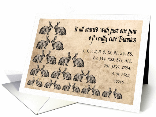Fibonacci Rabbits - Fibonacci Day November 23 card (1457374)