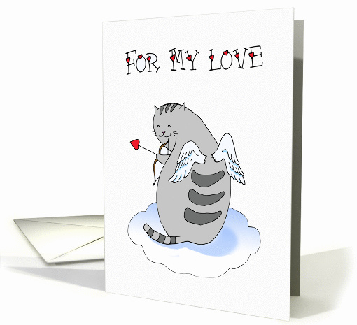 Valentine's Day - For My Love Cute Kitty card (1461480)