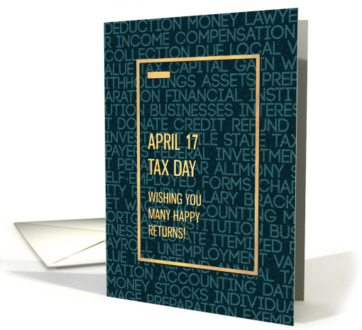 Tax Day April 17Simple Contemporary Business Fonts Words... (1511172)